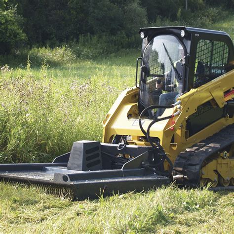 brush hog for cat skid steer|high flow brush cutter for skid steer.